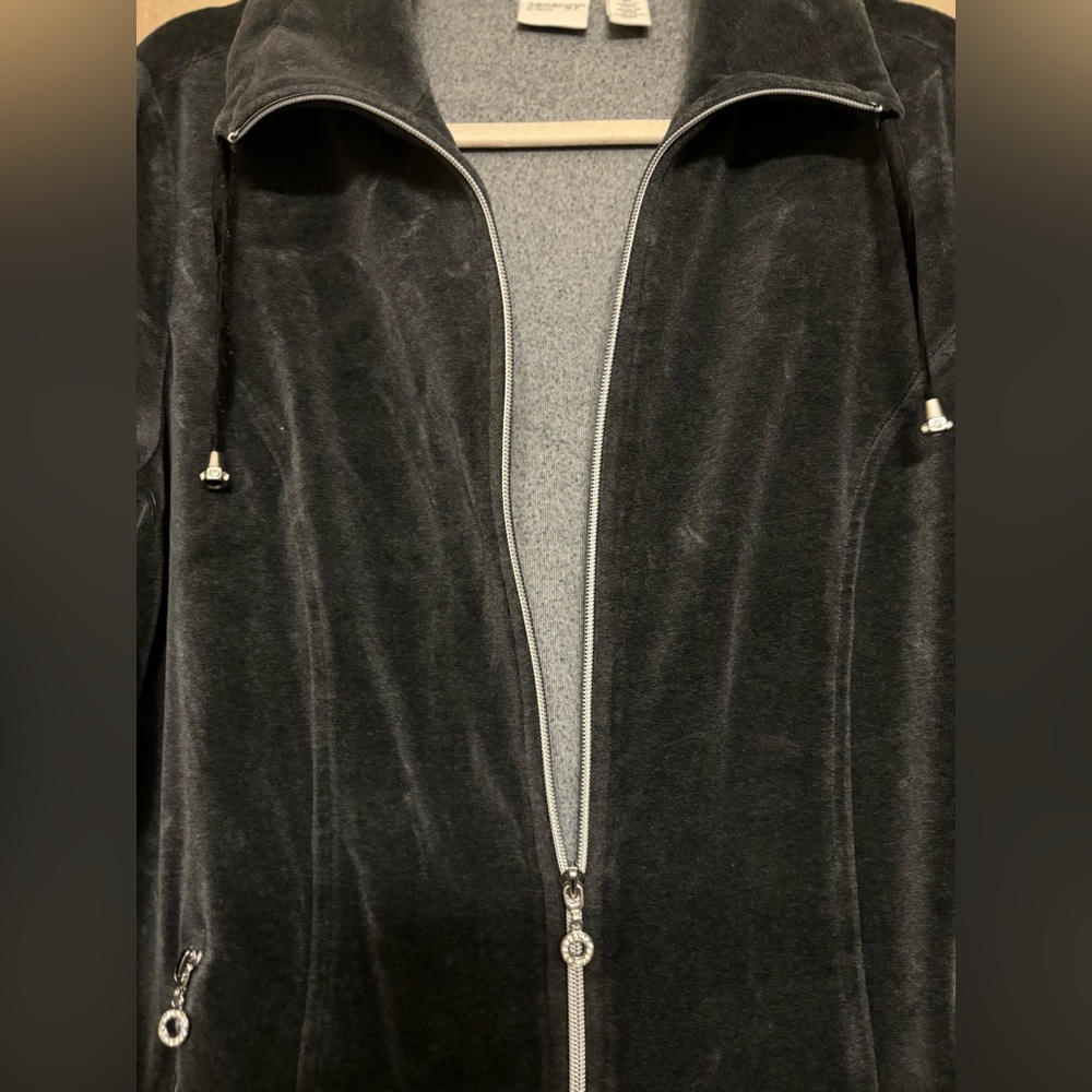 Zenergy Citystorm Velour Zip Front Jacket EUC - 2 - Picture 8 of 9
